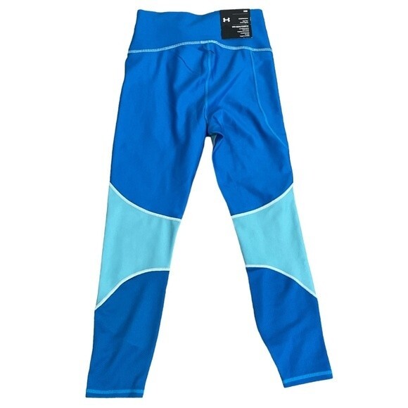 NWT Under Armour Women's HeatGear Compression Ankle Leggings Colorblock Size XS‎ - Picture 2 of 7